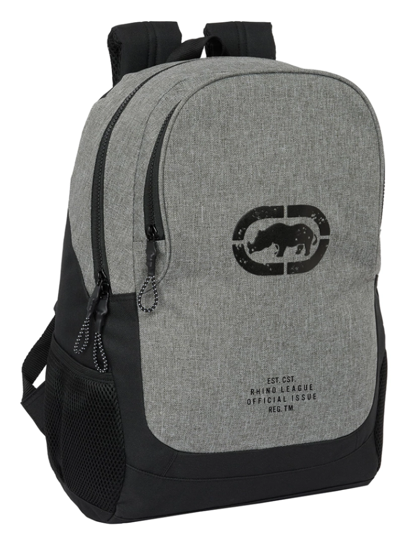 Ecko Unltd. - Mochila Escolar Eck? Unltd. Rhino Negro Gris 32 x 44 x 16 cm