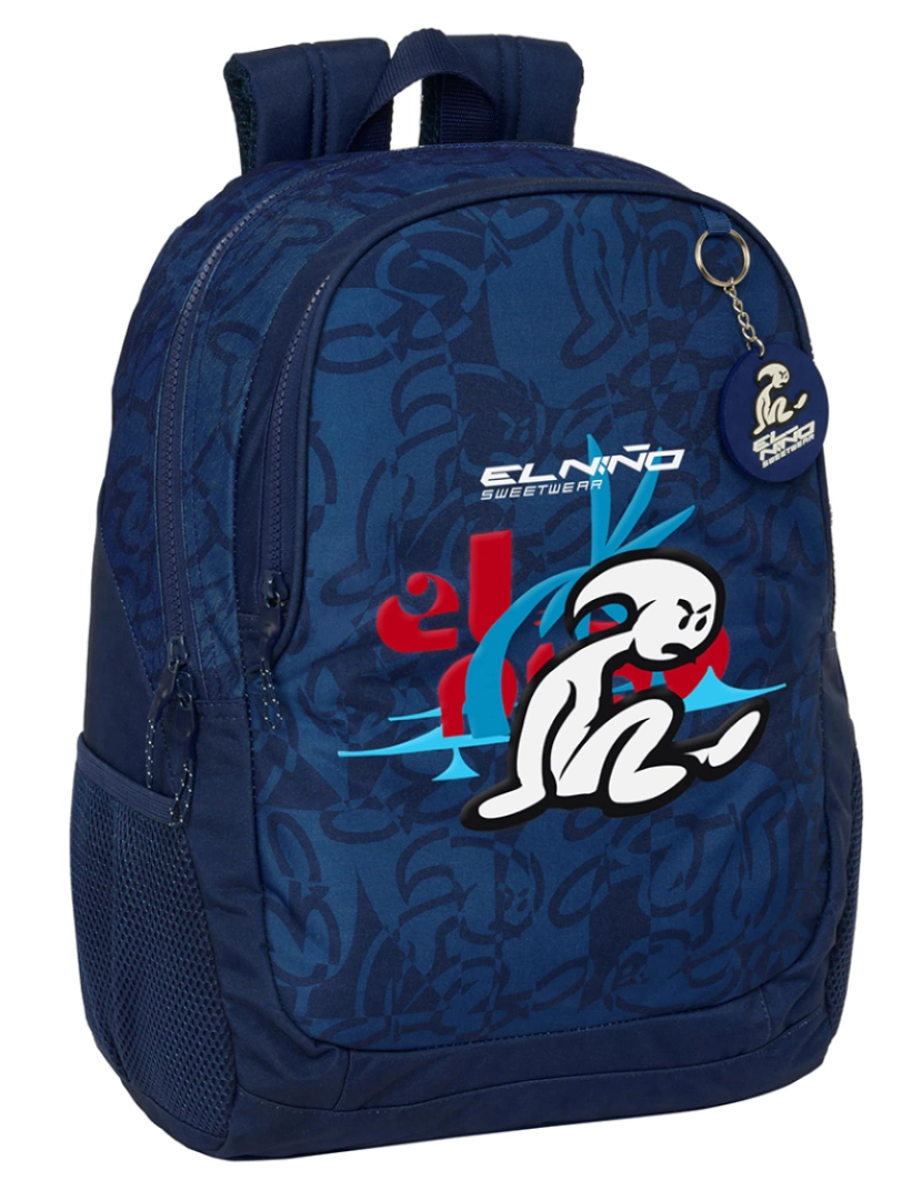 El Niño - Mochila escolar El Niño Paradise Azul marinho 32 x 44 x 16 cm