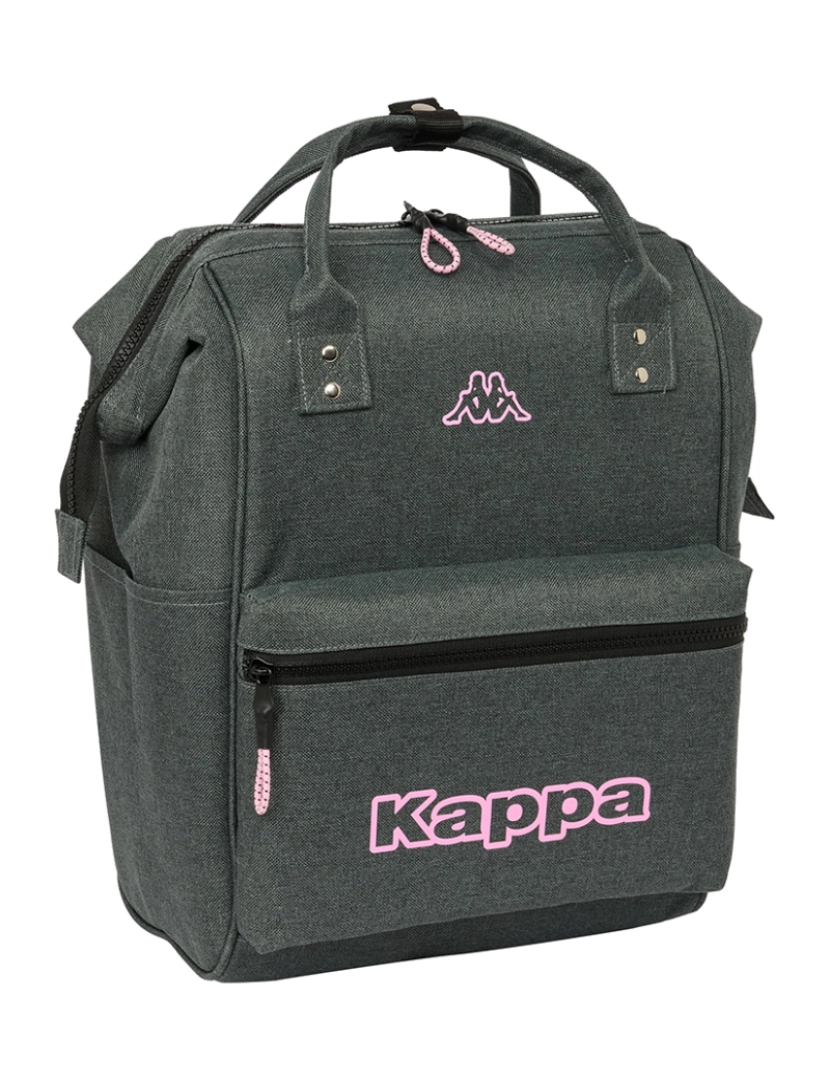 Kappa - Mochila para Portátil Kappa Silver Pink Gris 27 x 40 x 19 cm