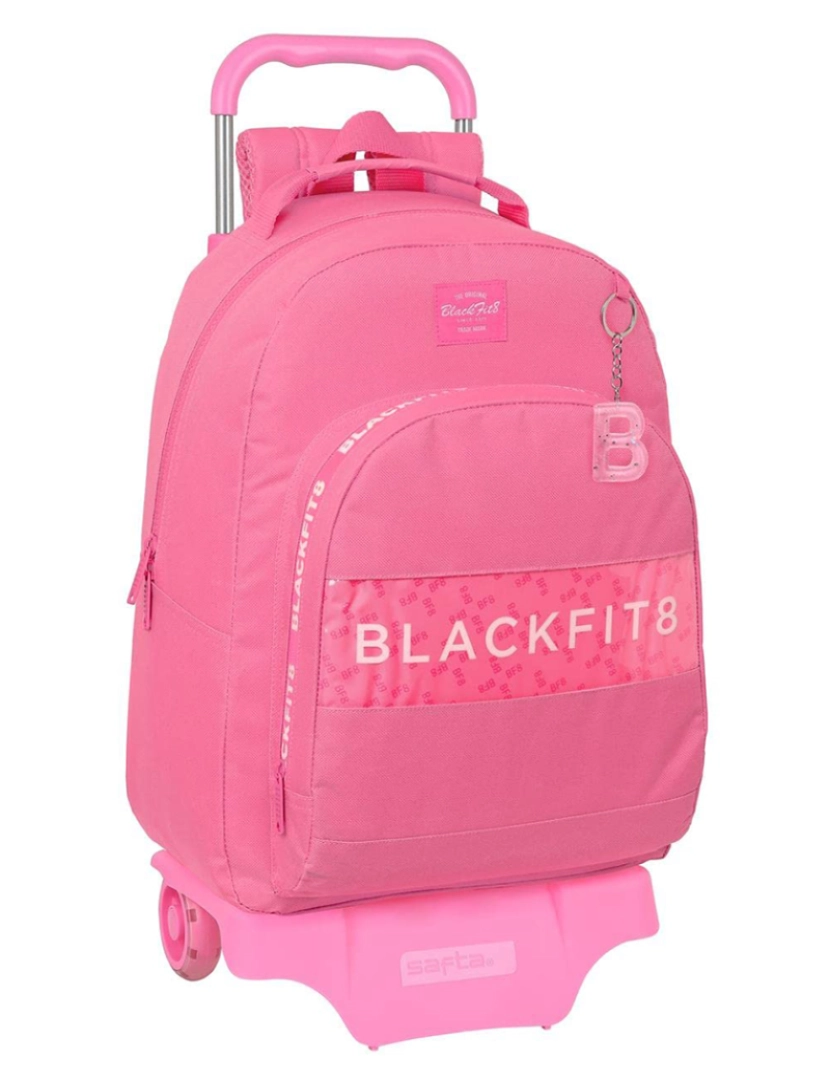 Blackfit8 - Mochila Escolar com Rodas BlackFit8 Glow up Rosa (32 x 42 x 15 cm)