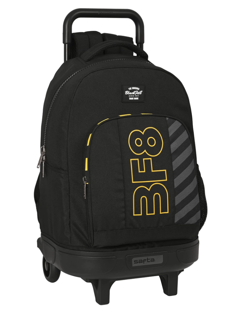 Blackfit8 - Mochila escolar com rodas BlackFit8 Zone Preto 33 x 45 x 22 cm