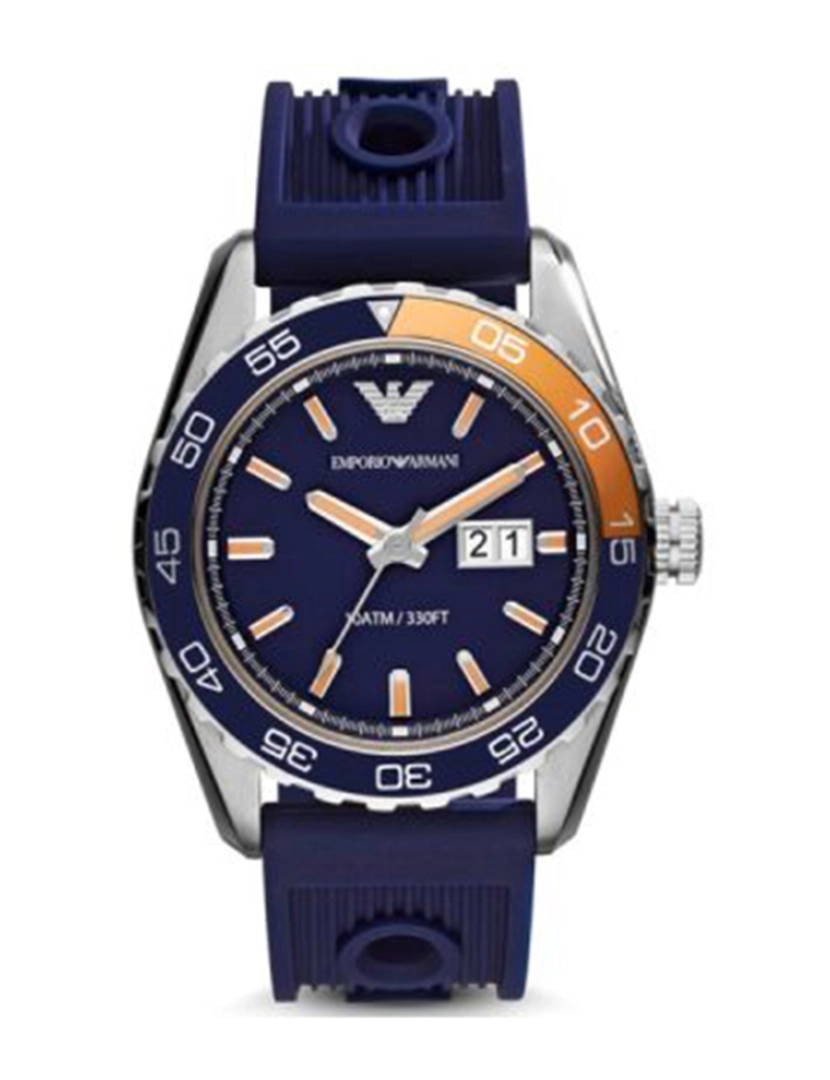 Armani - Relógio de Homem Emporio Azul e Laranja