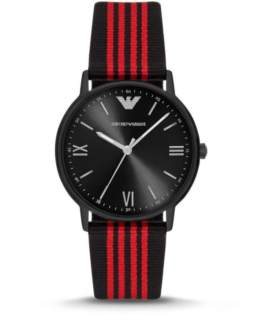 Armani - Relógio de Homem Emporio Preto e Vermelho