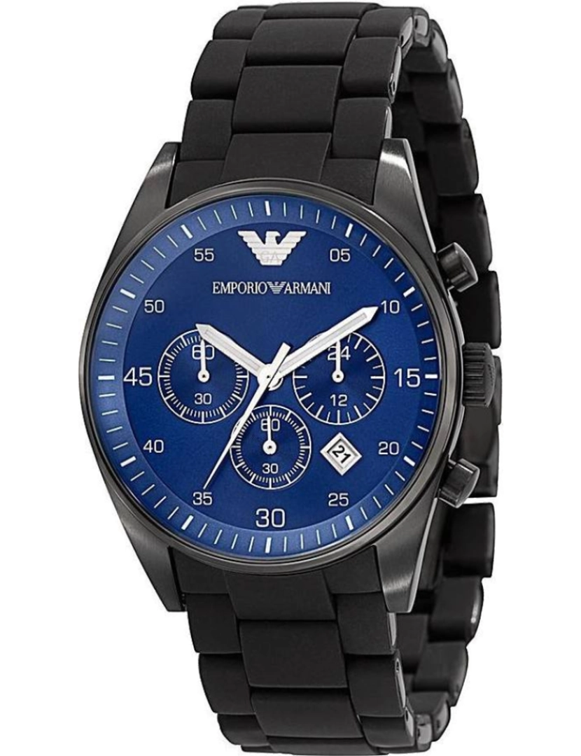 Armani - Relógio de Homem Emporio Preto e Azul