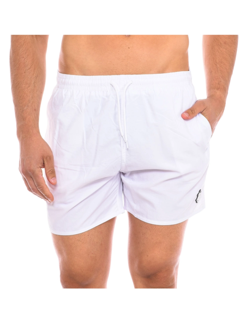 U.S. Polo Assn. - Calções de Banho de Homem Branco