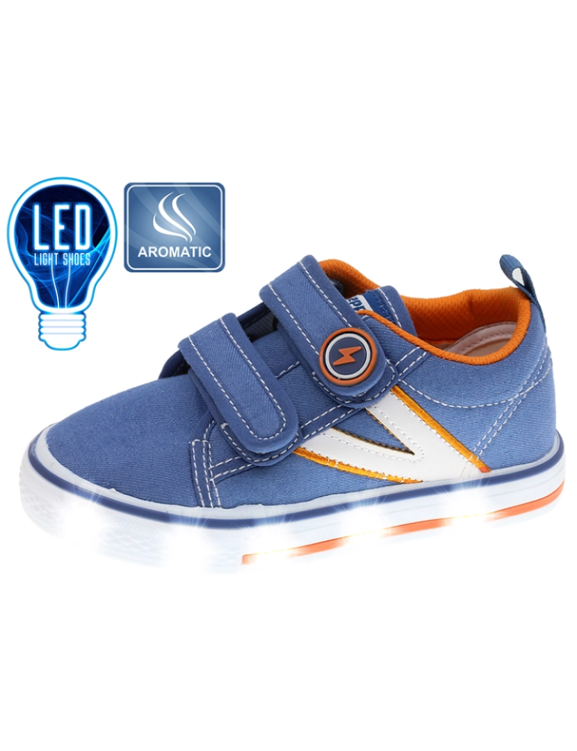 Beppi - Sapato com Luzes Infantil Azul