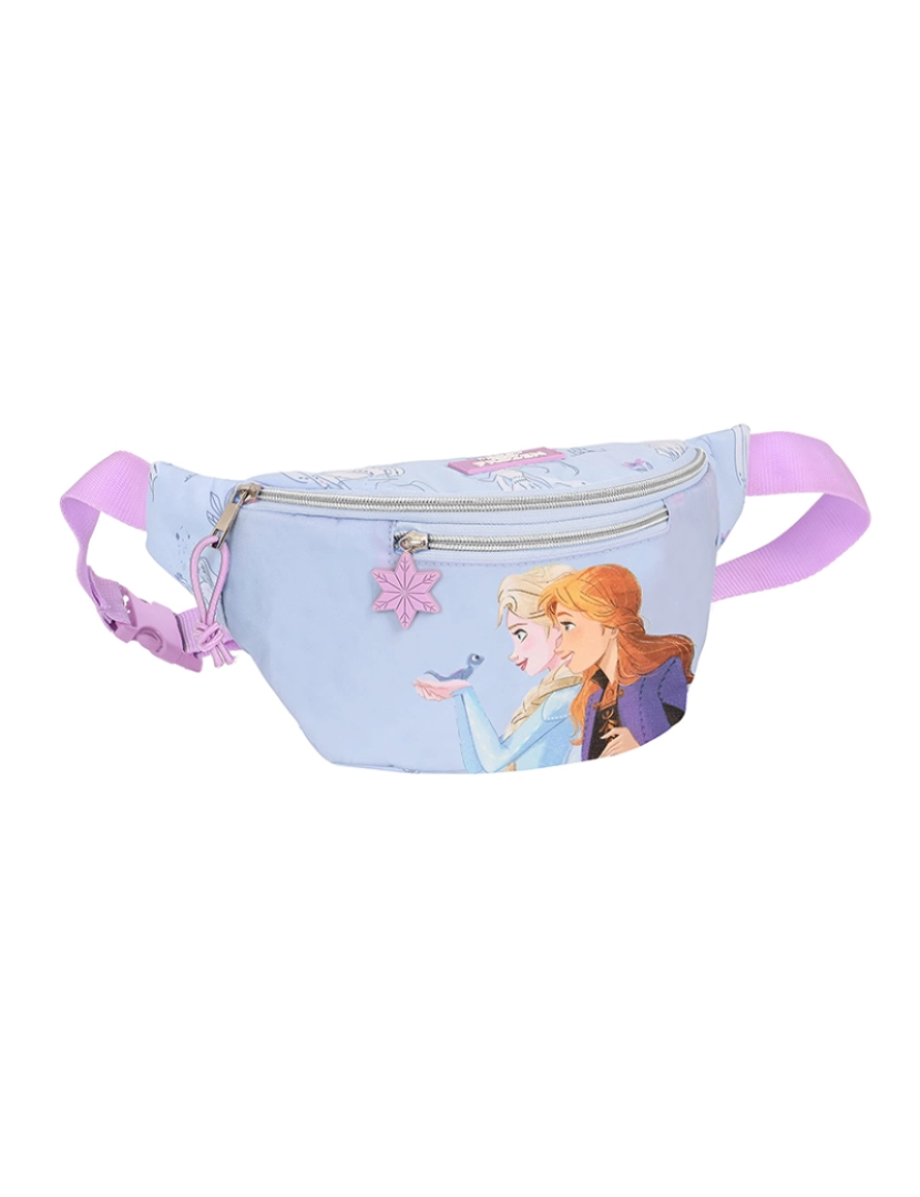 Frozen - Bolsa de cinto Frozen Believe Lilás infantil 23 x 12 x 9 cm