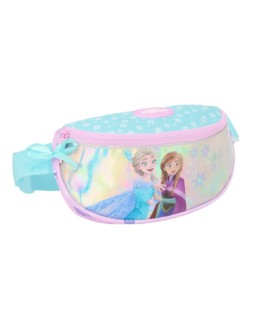 Frozen - Bolsa de cinto Frozen Cool days Violeta Celeste 23 x 14 x 9 cm