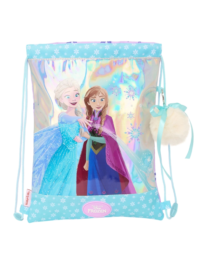 Frozen - Mochila com Cordas Frozen Cool days Violeta Azul celeste 26 x 34 x 1 cm