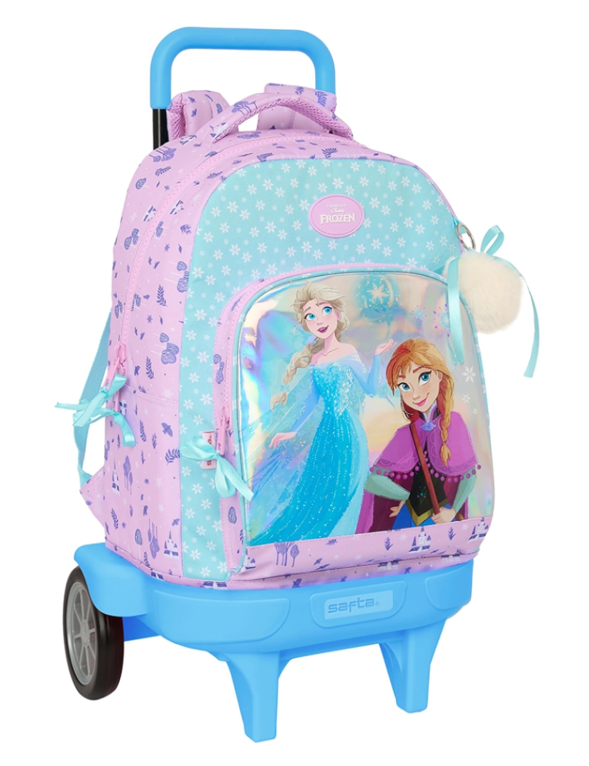 Frozen - Mochila escolar com rodas Frozen Cool days Violeta Azul celeste 33 x 45 x 22 cm