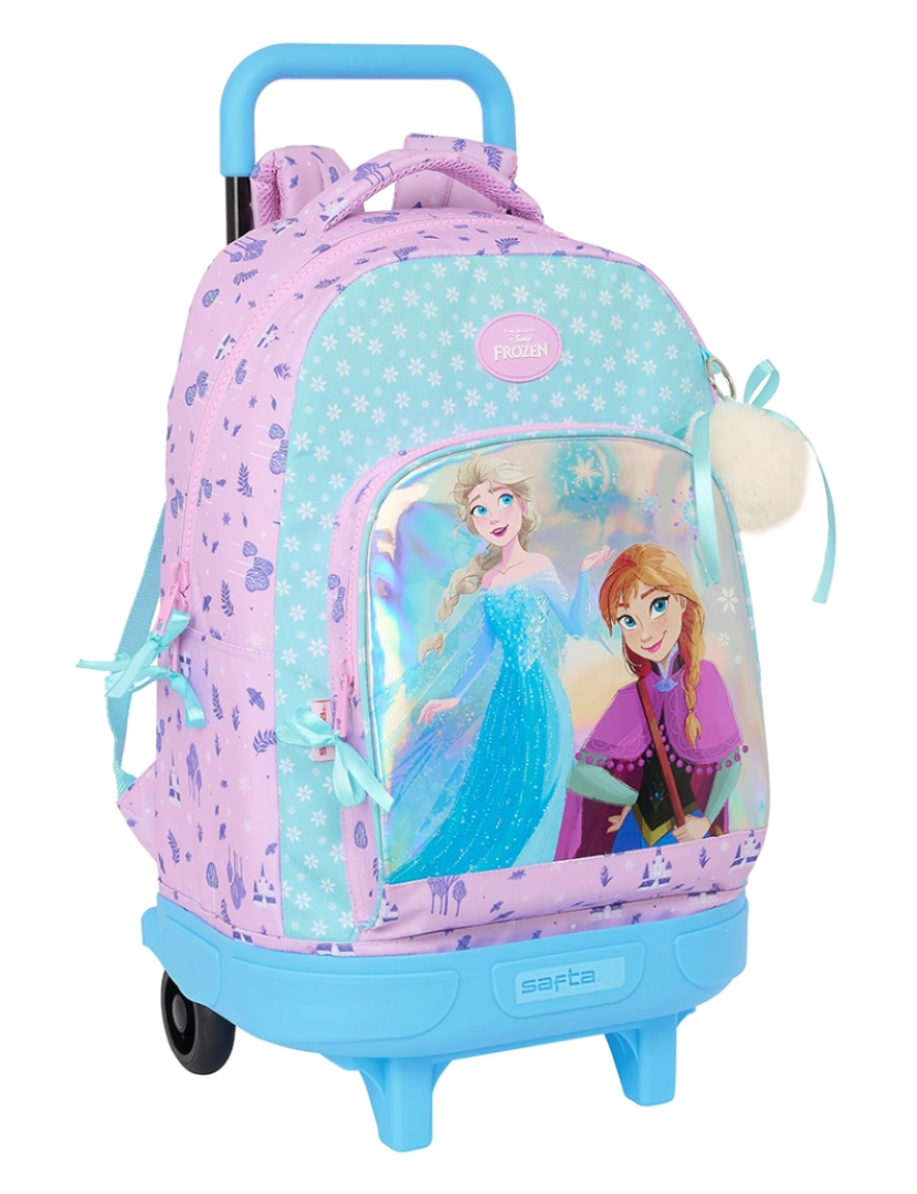 Frozen - Mochila escolar com rodas Frozen Cool days Violeta Azul celeste 33 x 45 x 22 cm