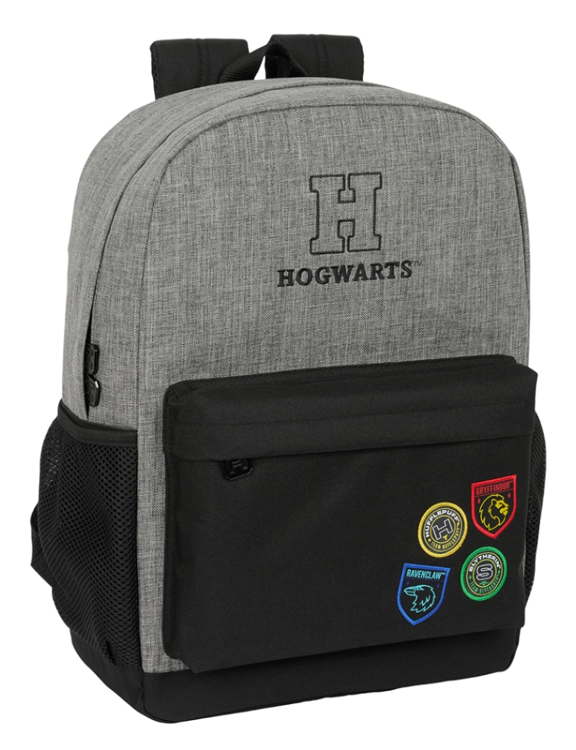 Harry Potter - Mochila escolar Harry Potter House of Champions Preto Cinza 32 x 43 x 14 cm