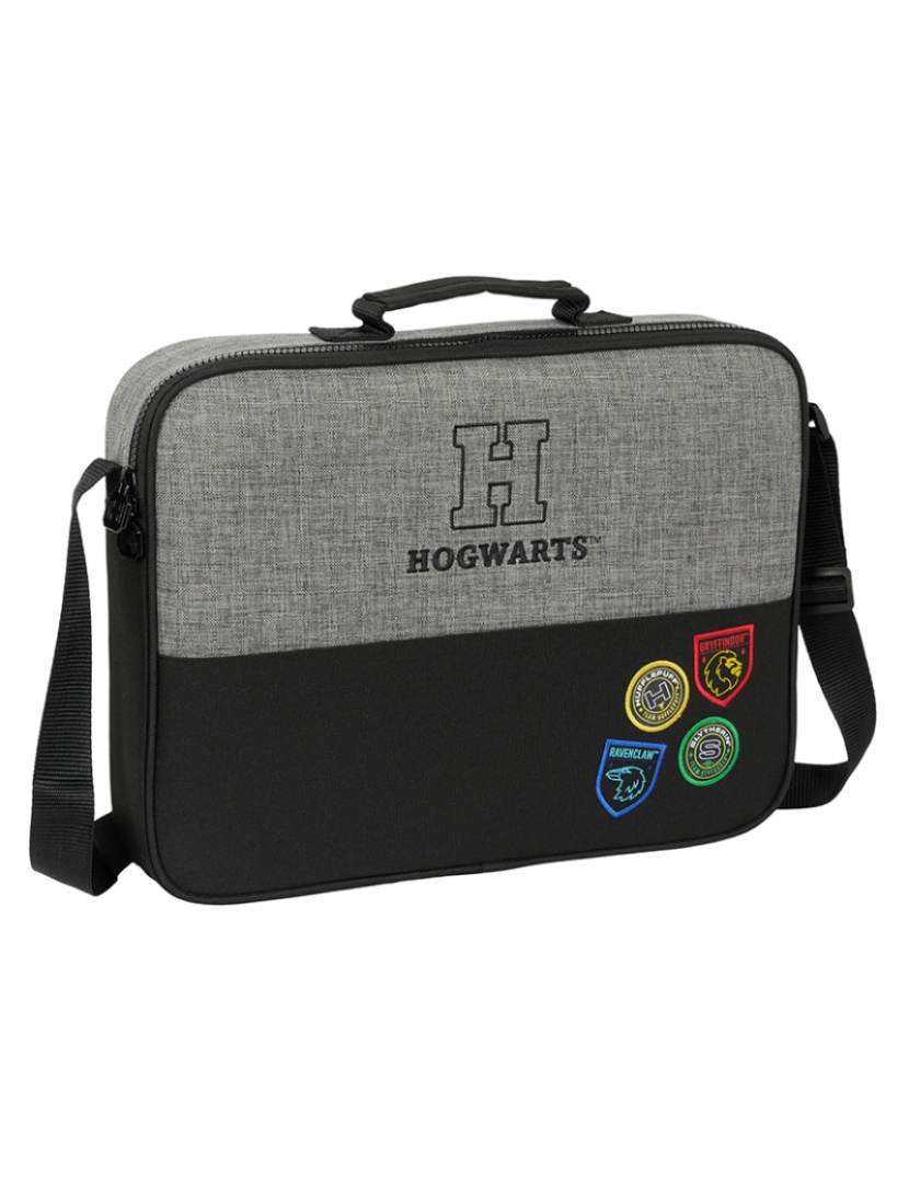 Harry Potter - Mochila escolar Harry Potter Casa dos campeões Preto Cinza 38 x 28 x 6 cm