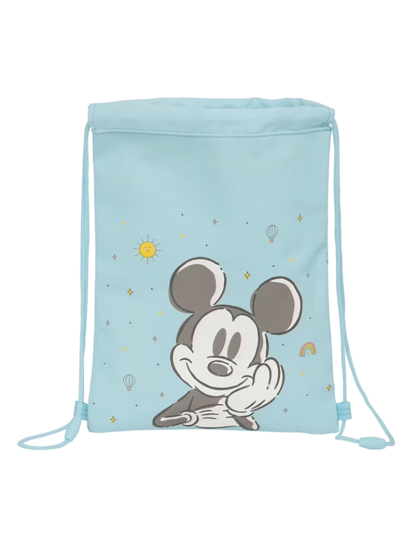 Mickey - Mochila com Cordas Mickey Mouse Clubhouse Azul Bebê 26 x 34 x 1 cm