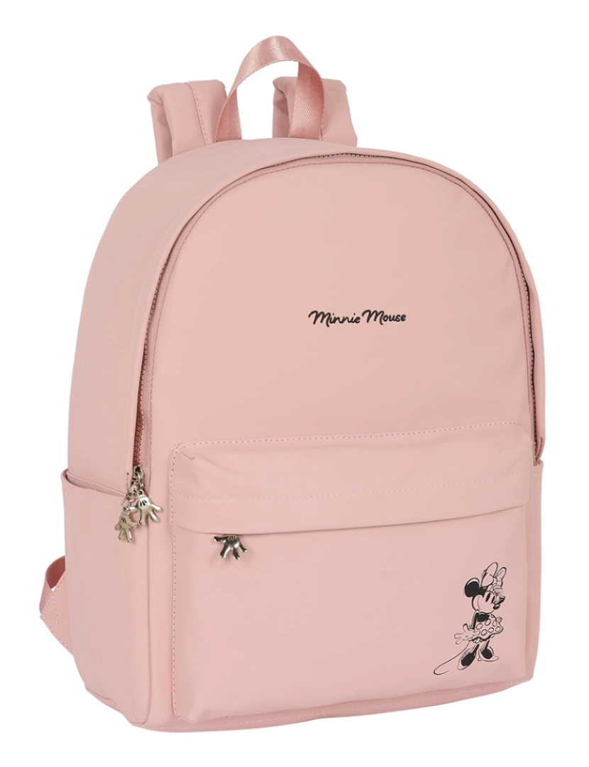 Minnie - Mochila para laptop Minnie Mouse Teen Misty Rosa 31 x 40 x 16 cm