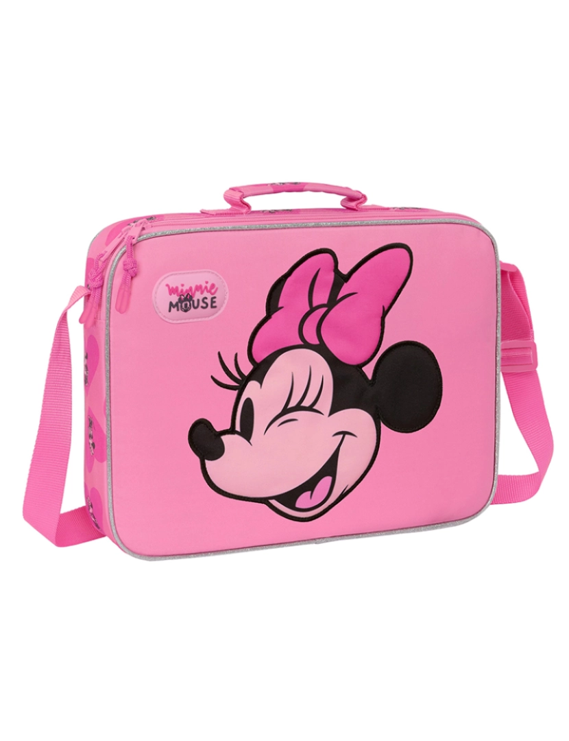 Minnie - Mochila Escolar Minnie Mouse Loving Rosa