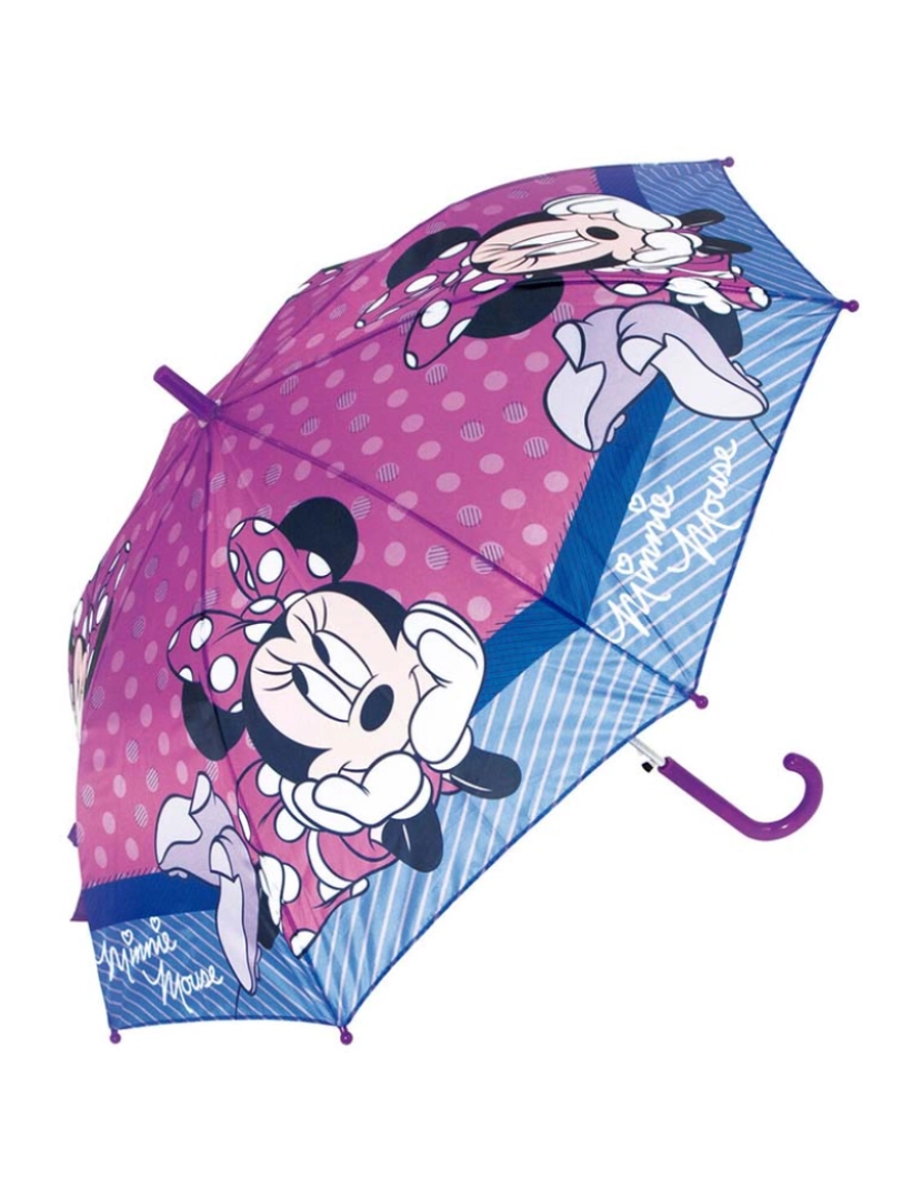 Minnie - Guarda-chuva Automático Minnie Mouse Lucky Rosa (Ø 84 cm)