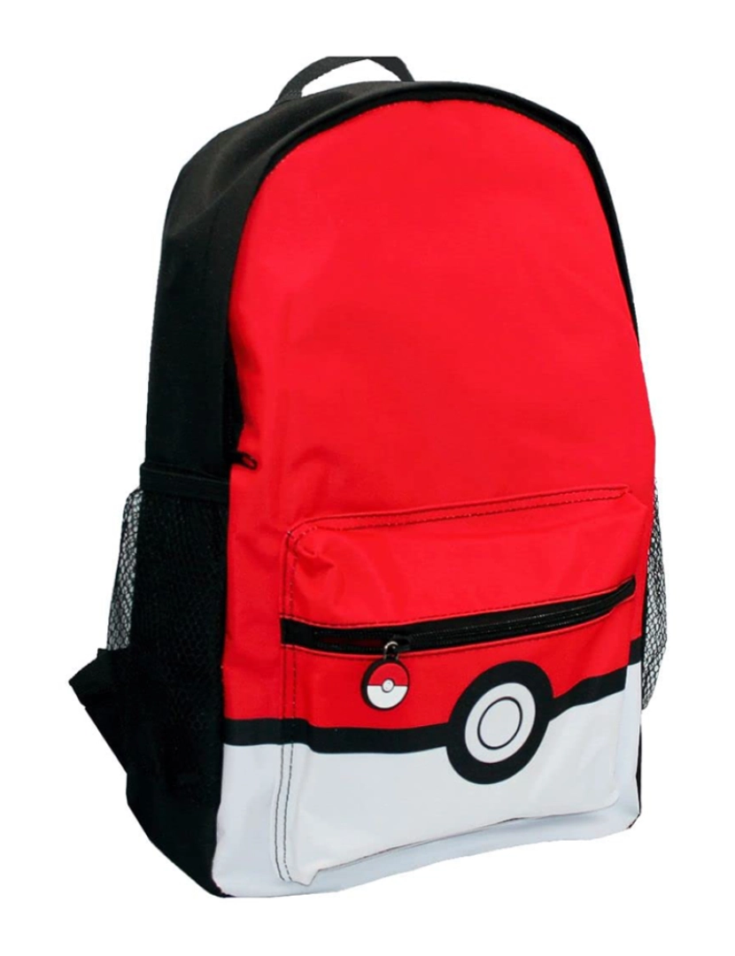 Pokemon - Mochila Escolar Pokémon Preto Vermelho 28 x 40 x 12 cm