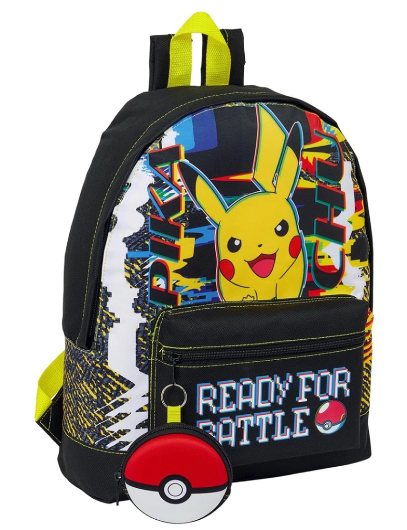 Pokemon - Mochila Escolar Pokémon Multicolor 32 x 40 x 12 cm