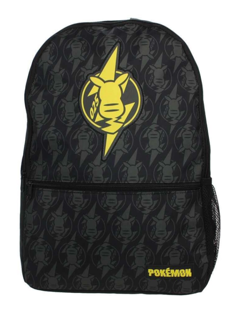 Pokemon - Mochila Escolar Pokémon Amarelo Preto 31 x 44 x 13 cm