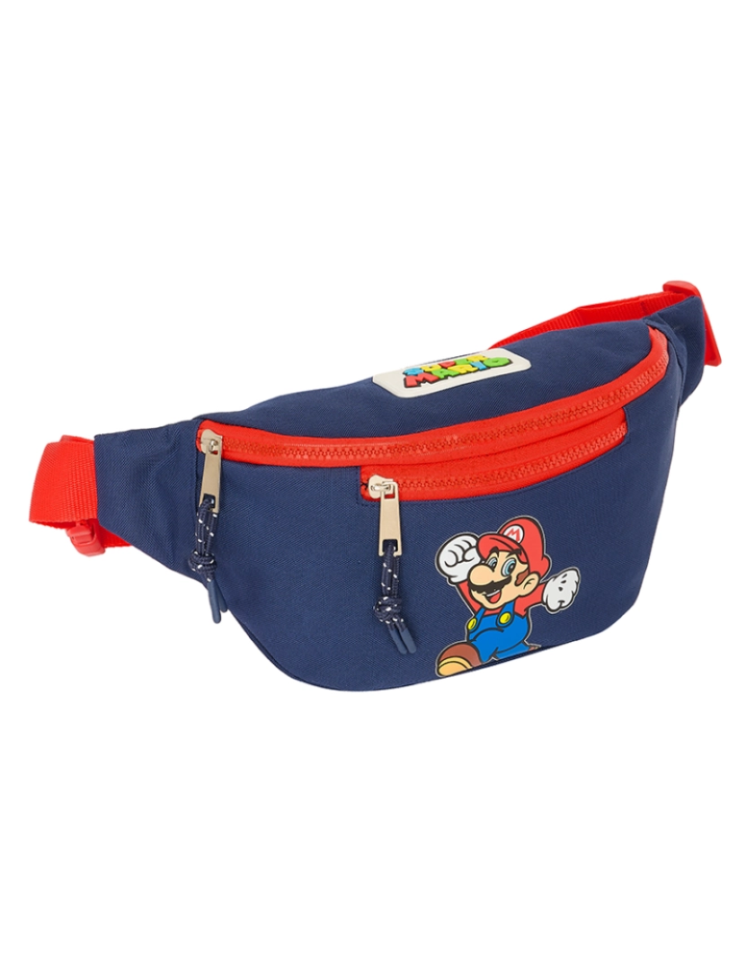 Super Mario - Bolsa de cinto Super Mario World Azul marinho 23 x 12 x 9 cm