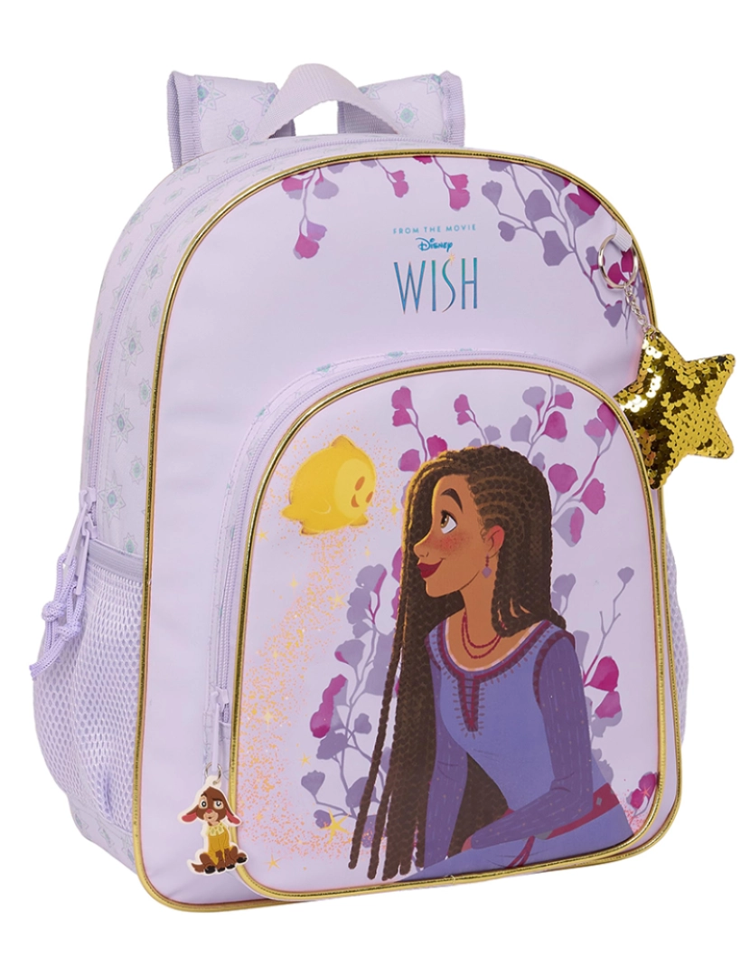 Wish - Bolsa Escolar Wish Lilás 32 X 38 X 12 cm