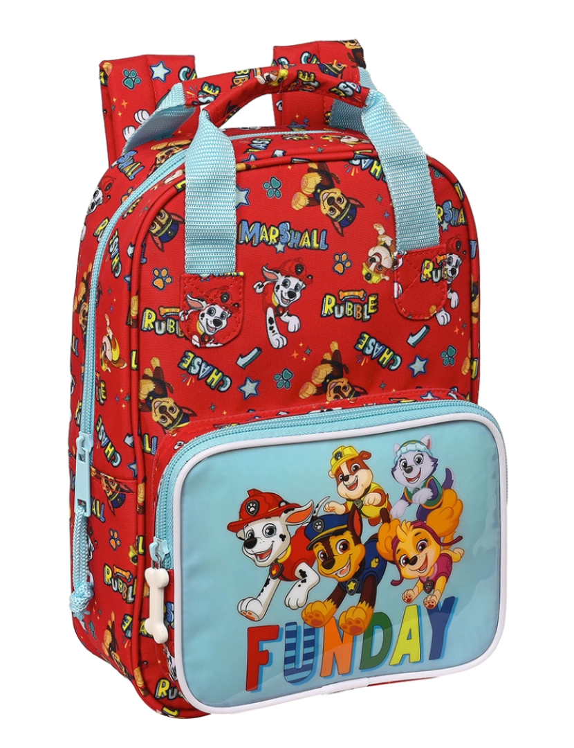 Patrulha Pata - Bolsa infantil The Paw Patrol Funday Vermelho Azul Claro (20 x 28 x 8 cm)