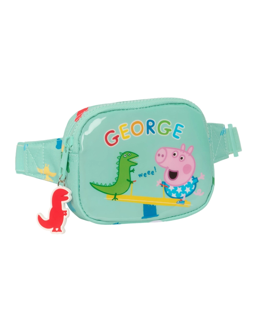 Peppa - Bolsa de cinto Peppa Pig George Mint 14 x 11 x 4 cm