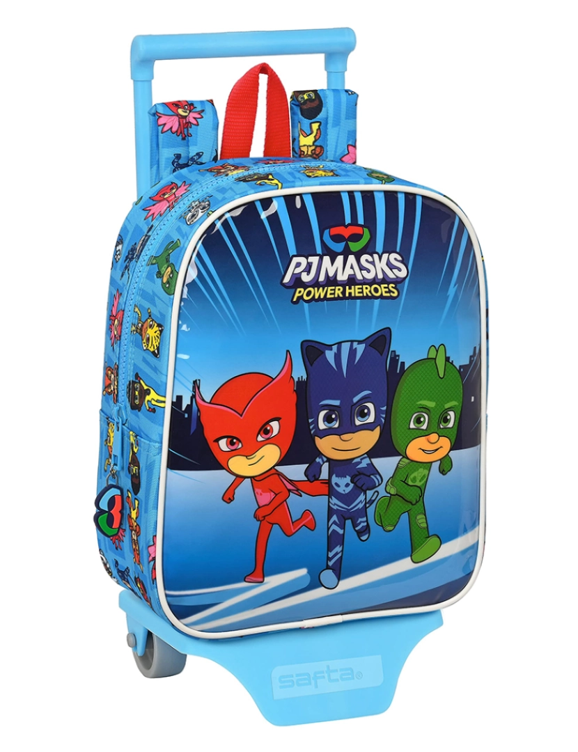 PJ Masks - Mochila escolar com rodas PJ Masks Azul 22 x 27 x 10 cm