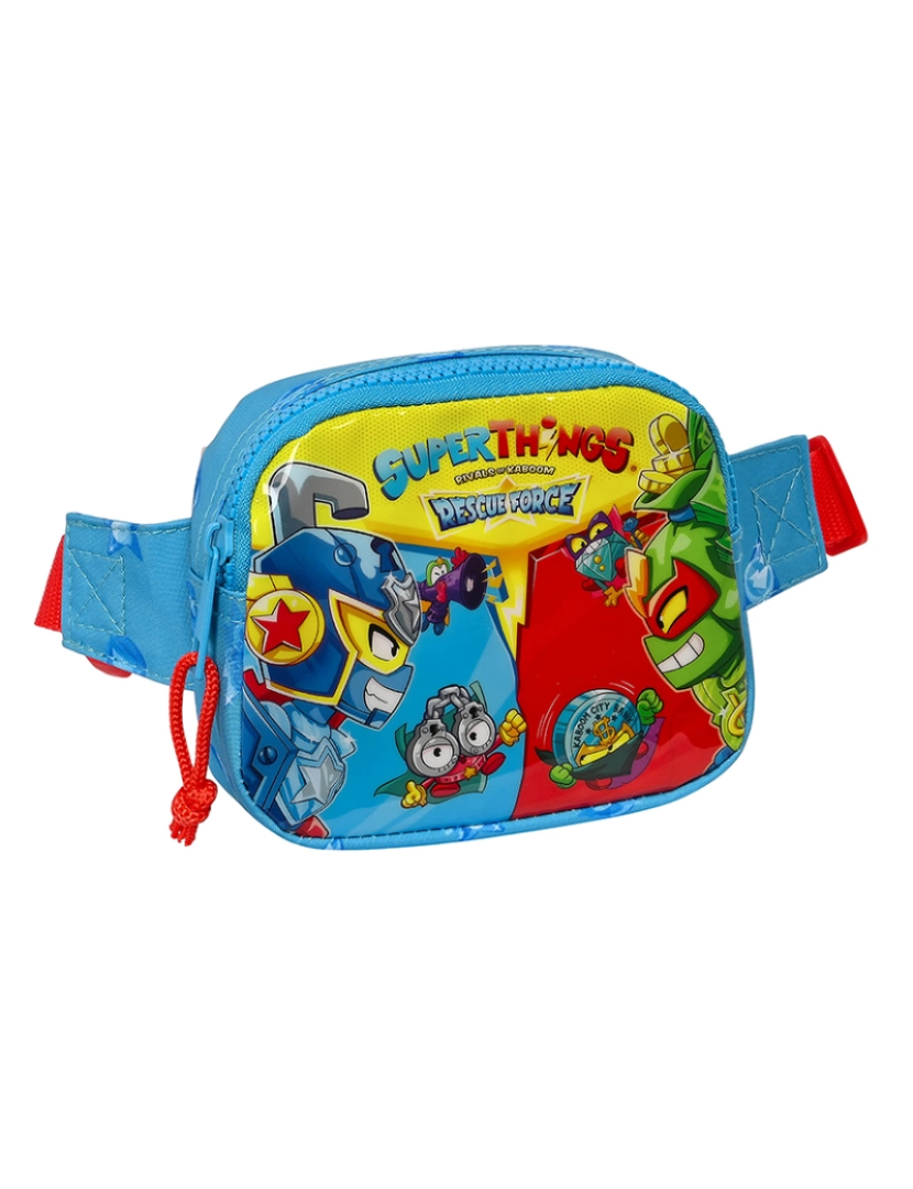 Superwings - Bolsa de cinto SuperThings Rescue force 14 x 11 x 4 cm azul infantil