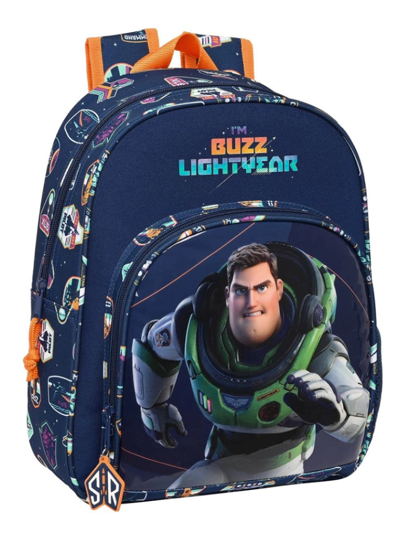 Toy Story - Mochila Escolar Buzz Toy Story Azul Marinho (28 x 34 x 10 cm)