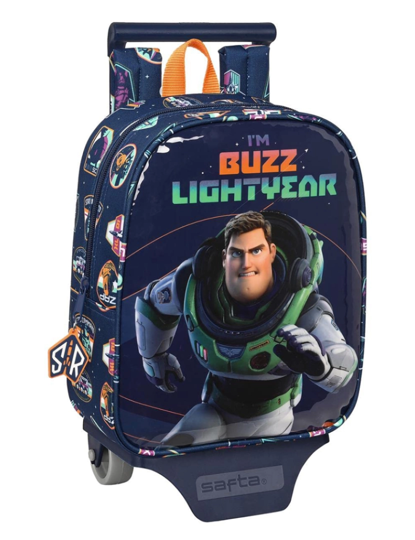 Toy Story - Mochila Escolar com Rodas Buzz Toy Story Azul Marinho (22 x 27 x 10 cm)