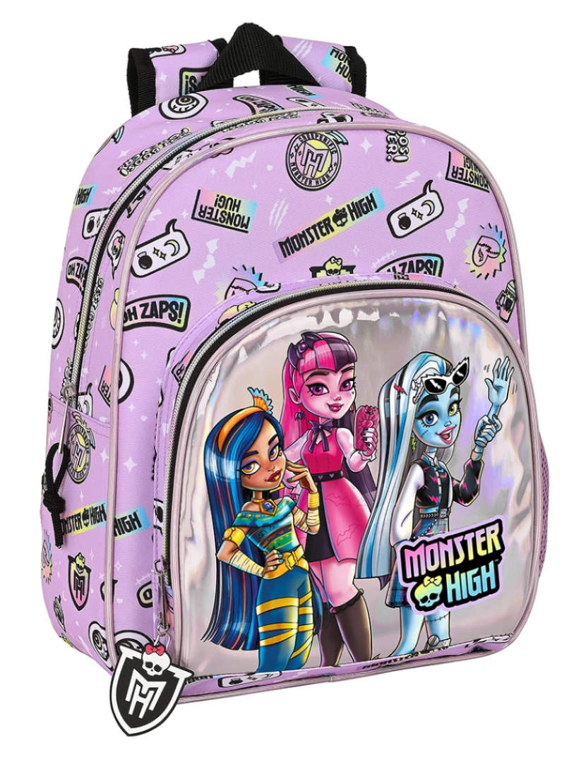 Monster High - Mochila escolar Monster High Best boos Lilás 28 x 34 x 10 cm