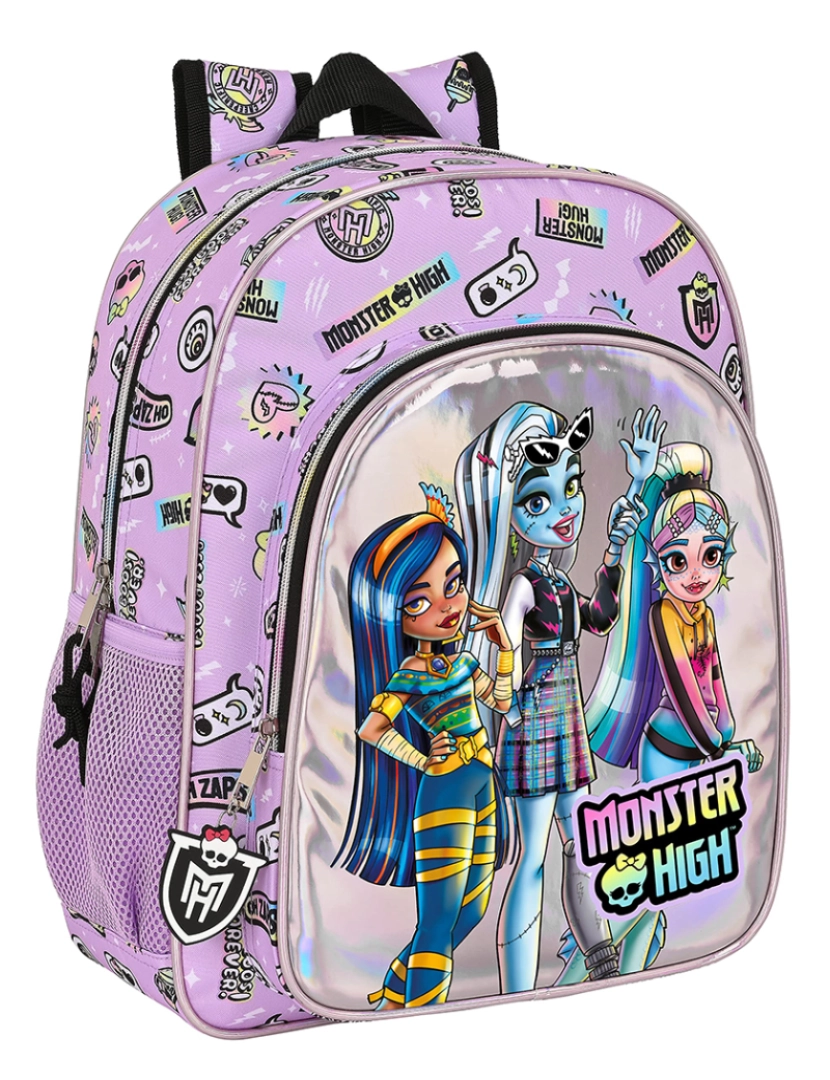 Monster High - Mochila escolar Monster High Best boos Lilás 32 x 38 x 12 cm