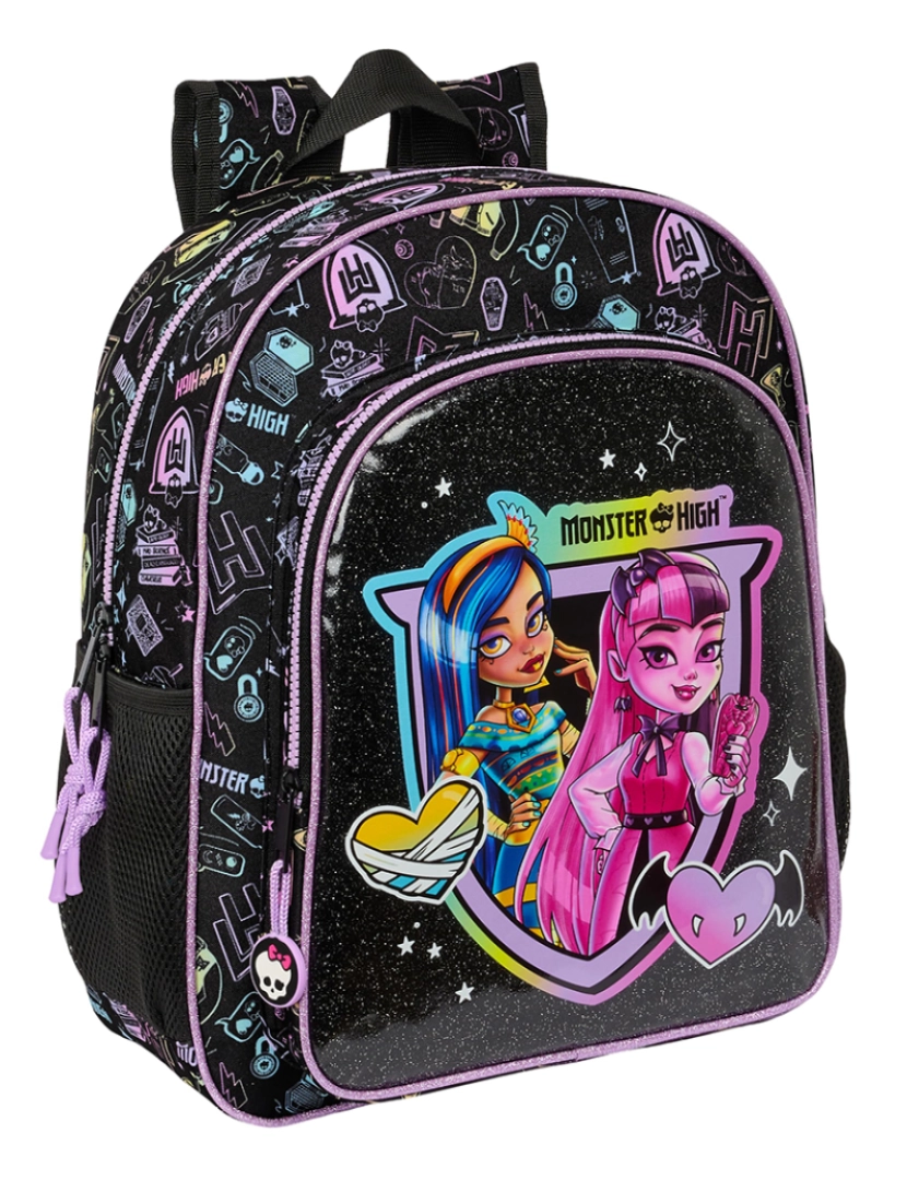 Monster High - Bolsa infantil Monster High Preto 32 X 38 X 12 cm