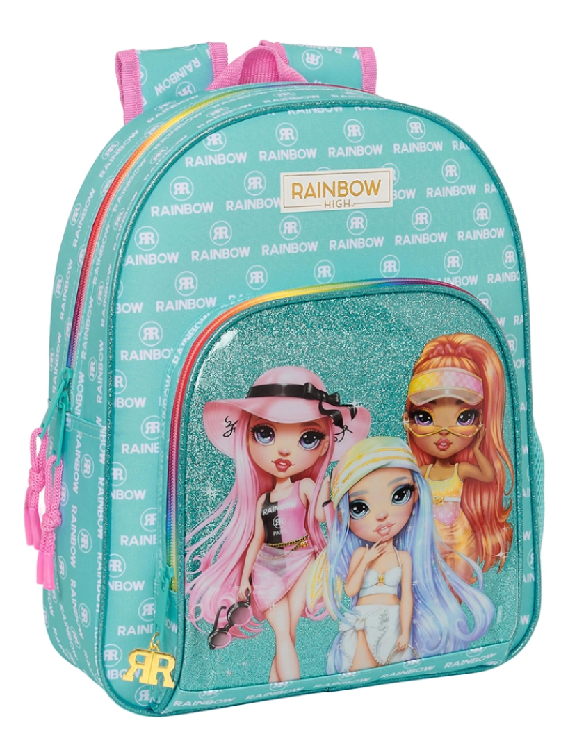 Rainbow High - Mochila Escolar Rainbow High Paradise Turquesa 28 x 34 x 10 cm