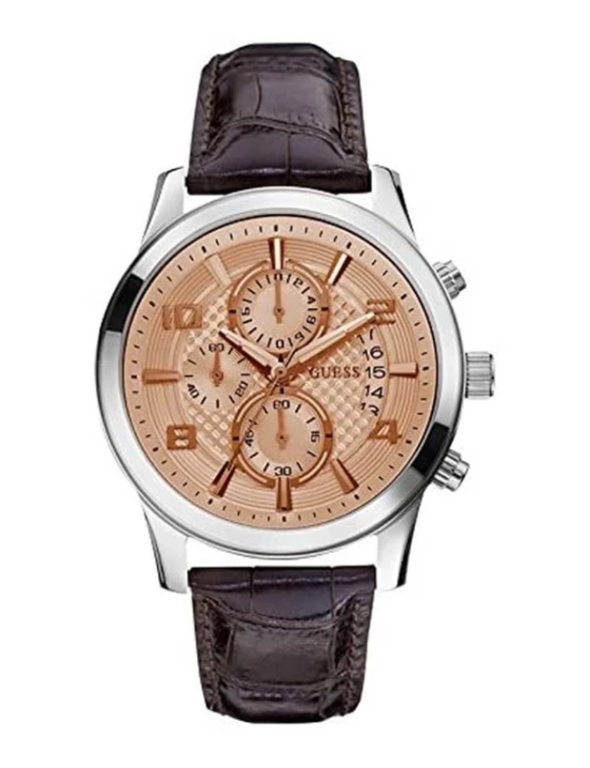 Guess - Relógio Guess Homem Castanho e Dourado