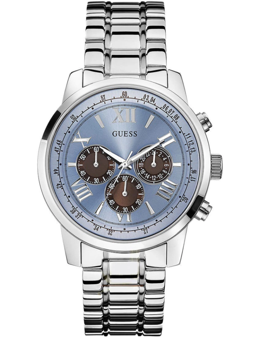 Guess - Relógio Guess Homem Prateado e Azul 