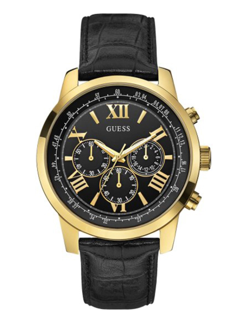 Guess - Relógio Guess Homem Preto e Dourado