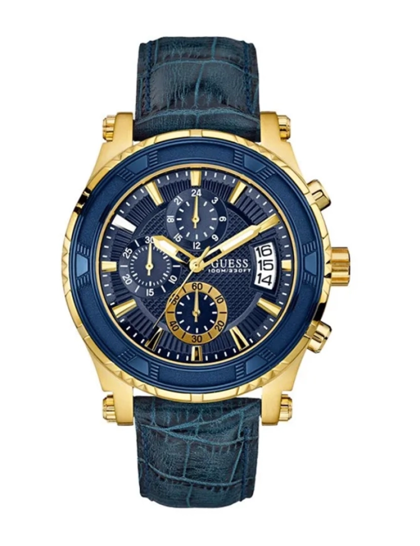 Guess - Relógio Guess Homem Azul e Dourado