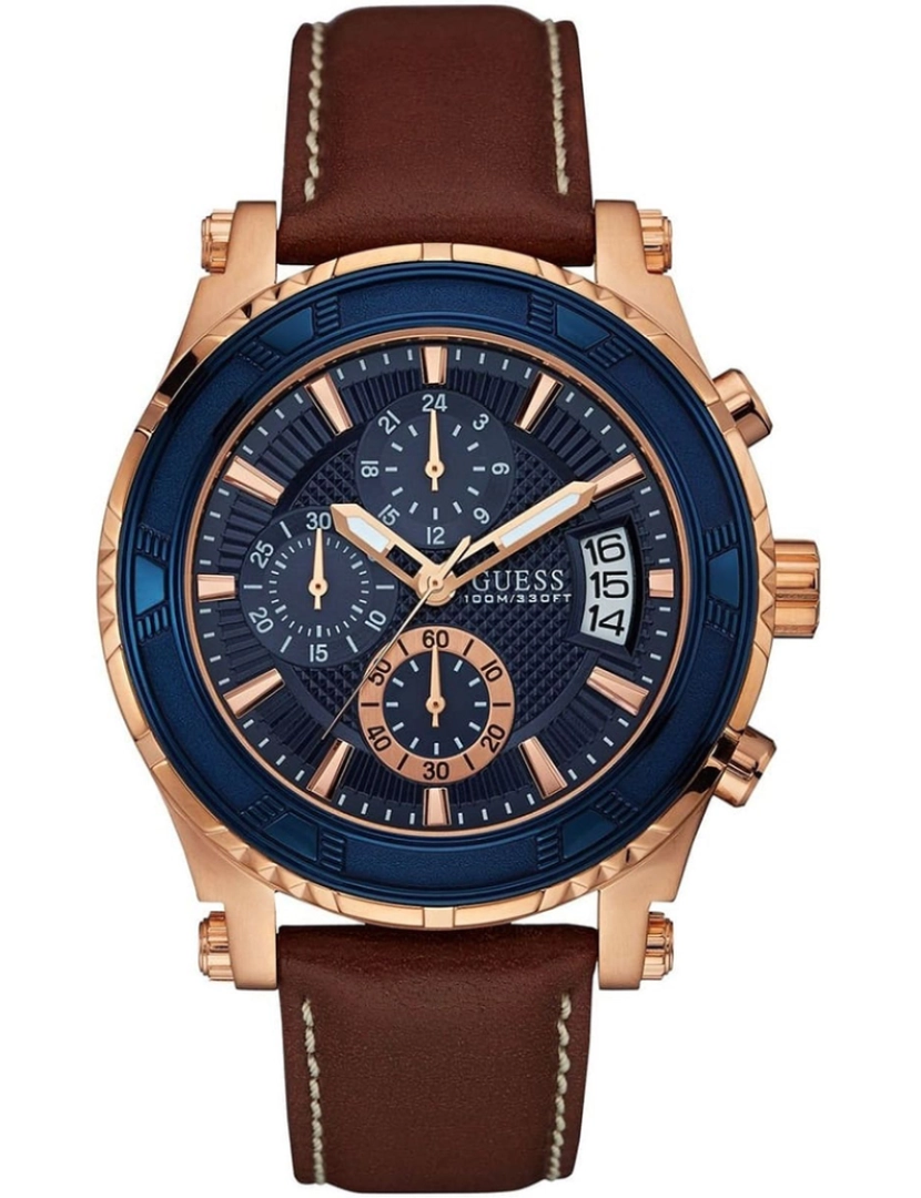 Guess - Relógio Guess Homem Azul e Castanho