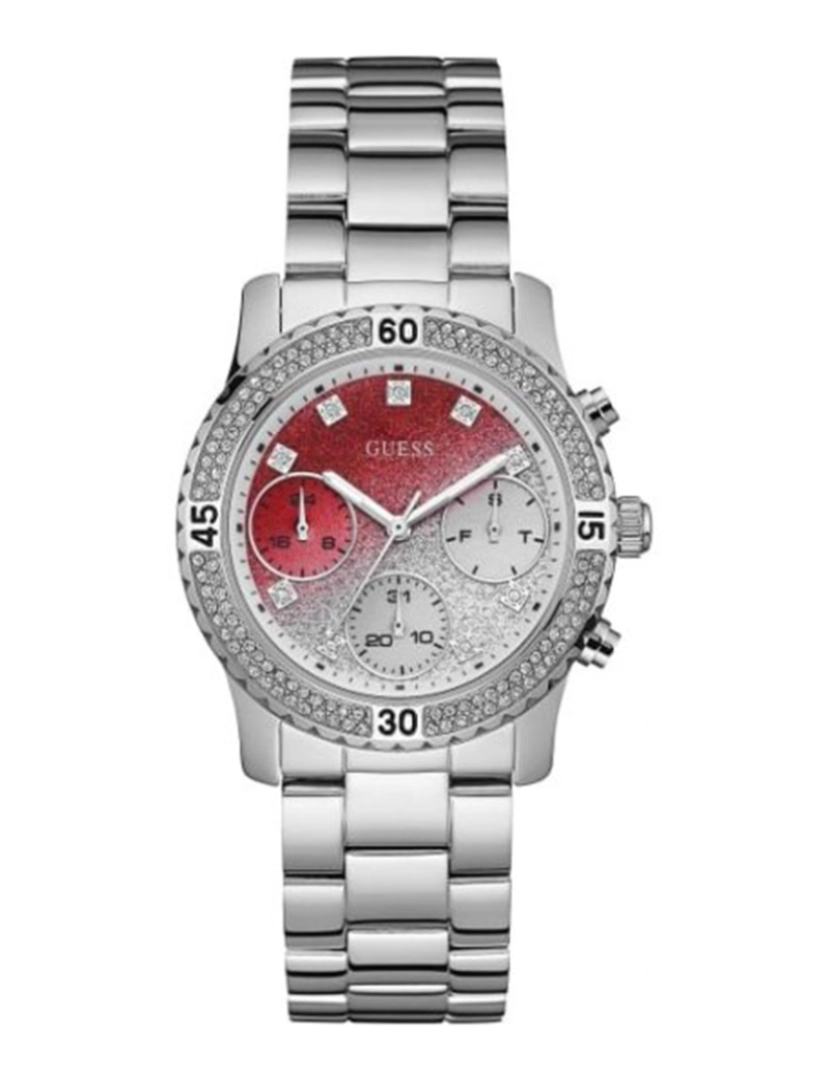 Guess - Relógio Guess Senhora Prateado e Vermelho