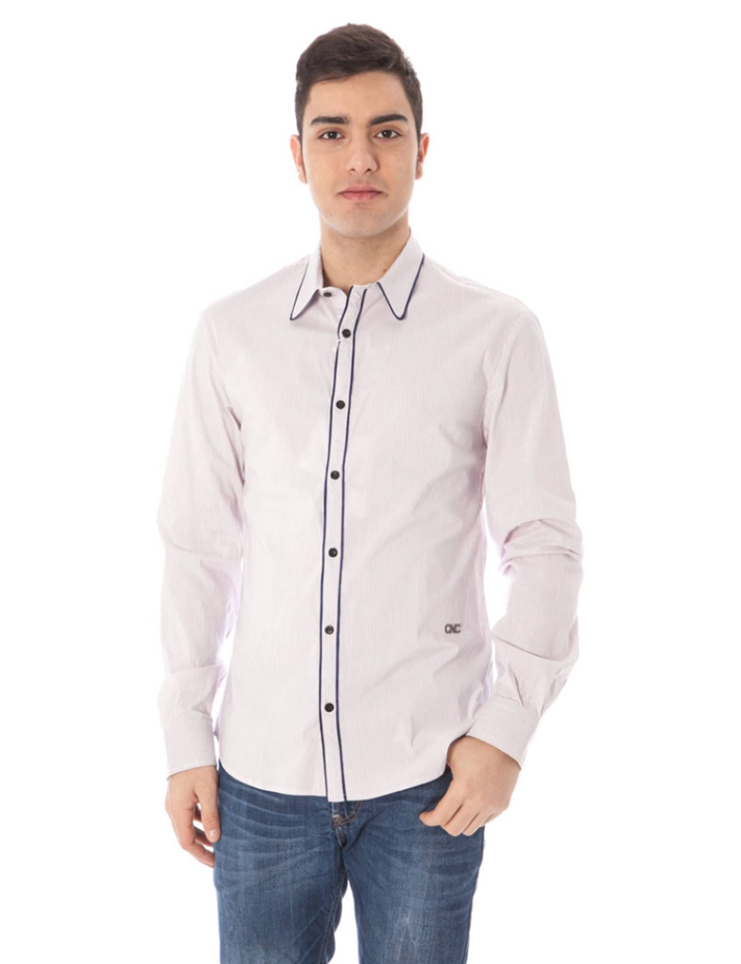 Costume National - Camisa M. Comprida Homem Rosa