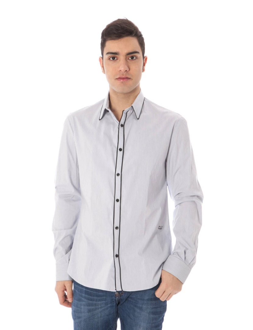 Costume National - Camisa M. Comprida Homem Azul