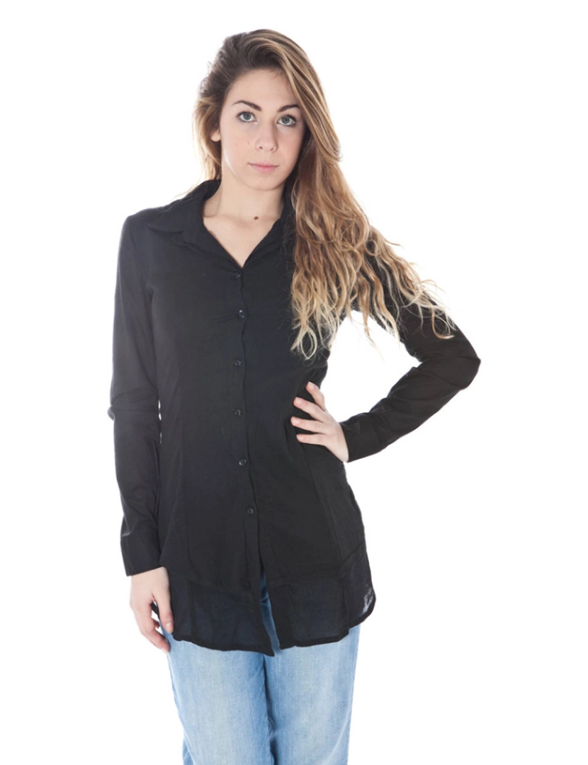 Denny Rose - Camisa M. Comprida Mulher Preto