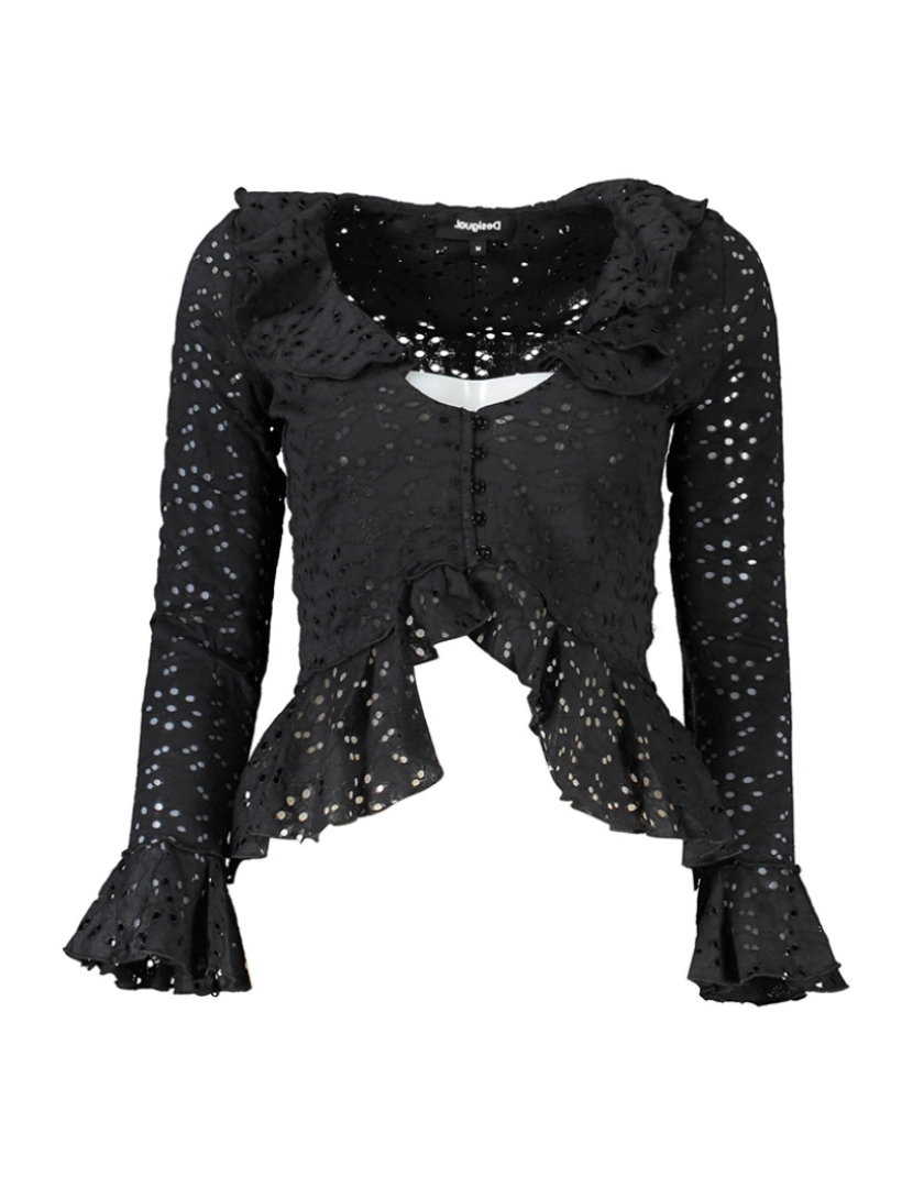 Desigual - Camisa M. Comprida Mulher Preto