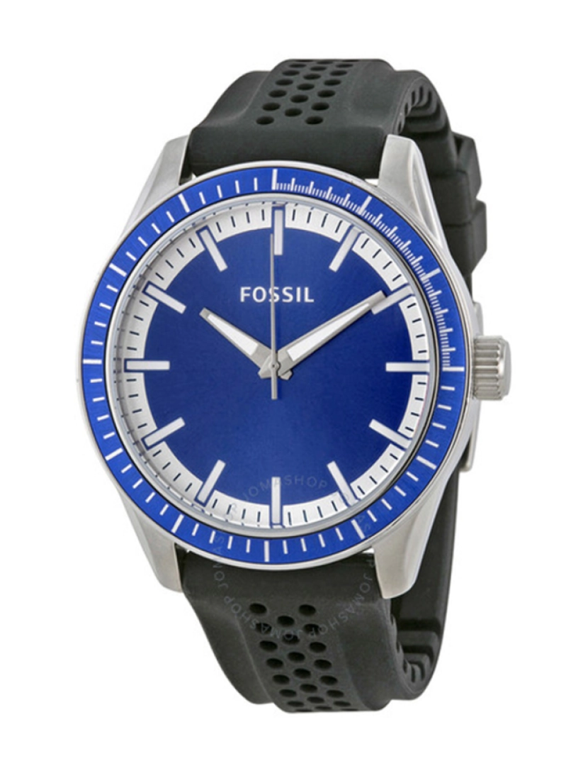 Fossil - Relógio de Homem Preto e Azul