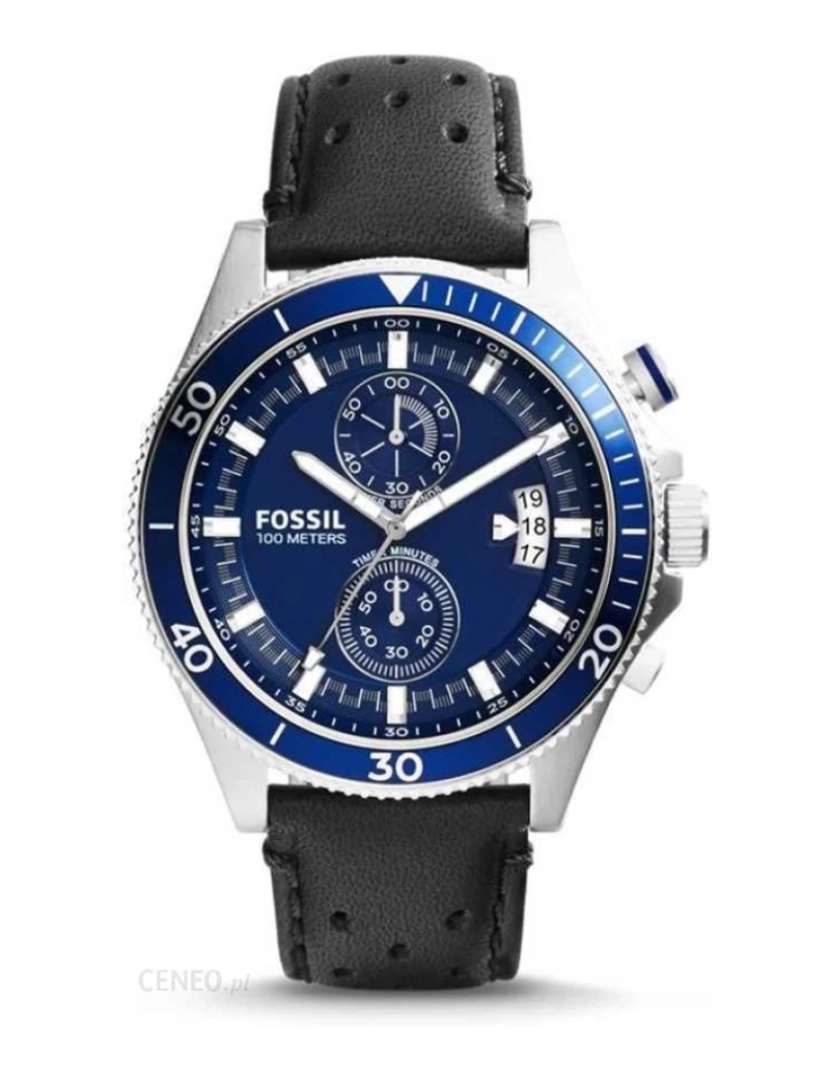 Fossil - Relógio de Homem Azul e Preto