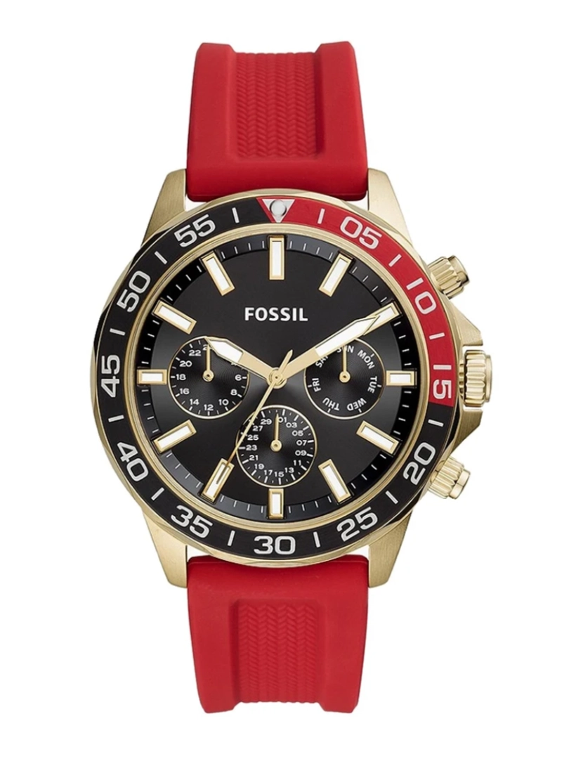 Fossil - Relógio de Homem Dourado e Preto