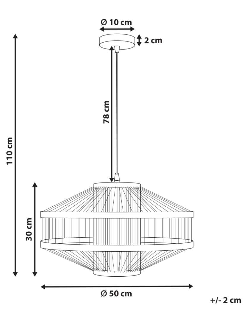 imagem de Candeeiro suspenso em bambu natural para cozinha ou sala de design moderno1